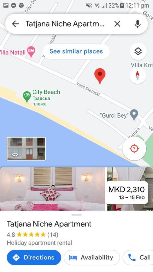 Tatjana Niche Apartman Ohrid Eksteriør bilde